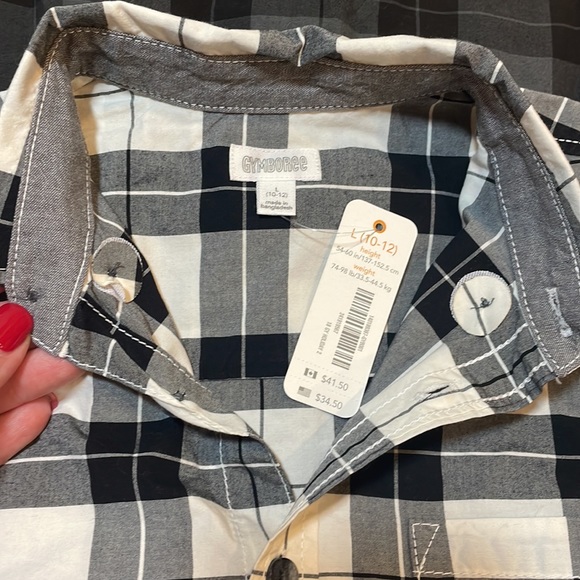 NWT Gymboree Plaid Ombré Shirt - Picture 3 of 3